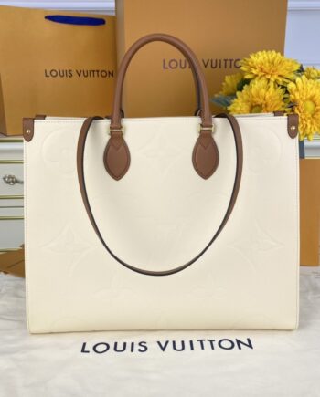 Louis Vuitton M44921 Milkshake White Onthego Gm Handbag