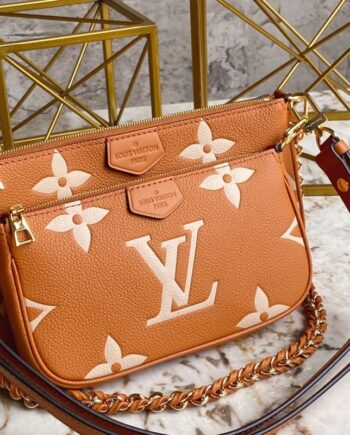 louis vuitton m45777 khaki multi pochette accessories handbag