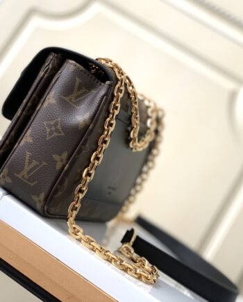 louis vuitton m46126 black marceau chain bag