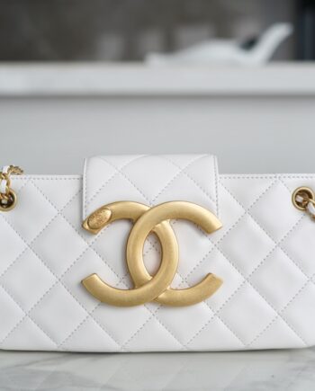 Chanel Vintage Lambskin Baguette Bag