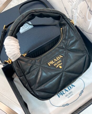 PRADA 1BA384 Nappa-Leather Mini Bag With Topstitching