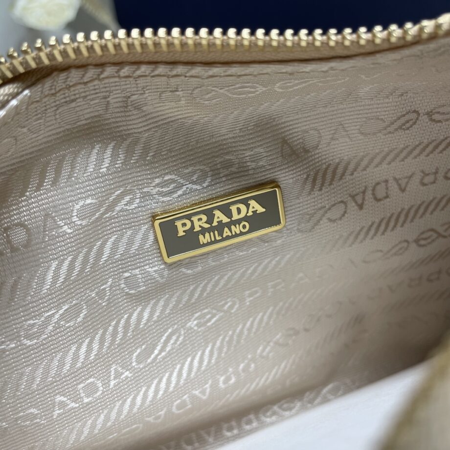 PRADA 1BH204 Handmade Raffia Woven Women'S Bag