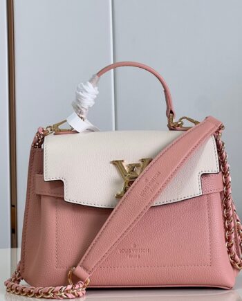 Louis Vuitton M226Rose Quartz Trianon Lockme Ever Mini Handbag Is Grain Cow Leather