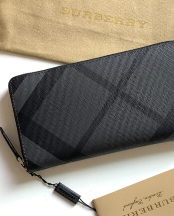 burberry london plaid zipper bag grain calfskin plaid wallet