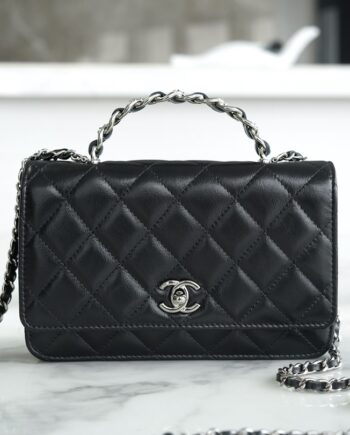 Chanel 23K Rhinestone Handle Woc Bag