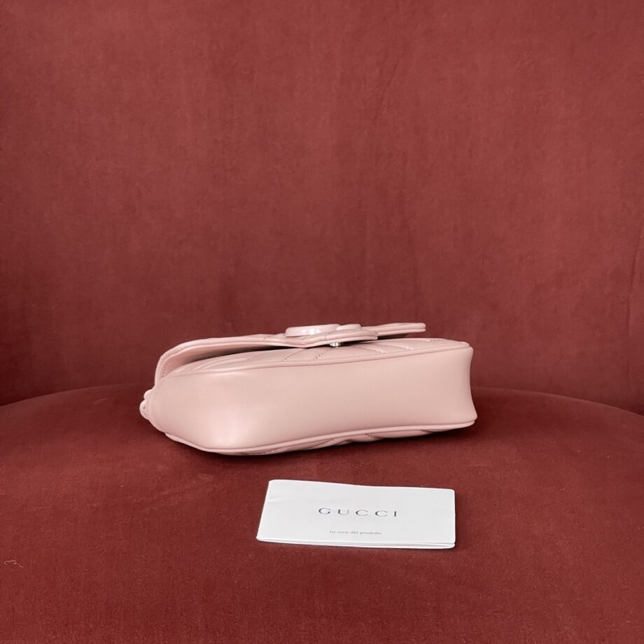 gucci 699757 pink gg marmont belt bag